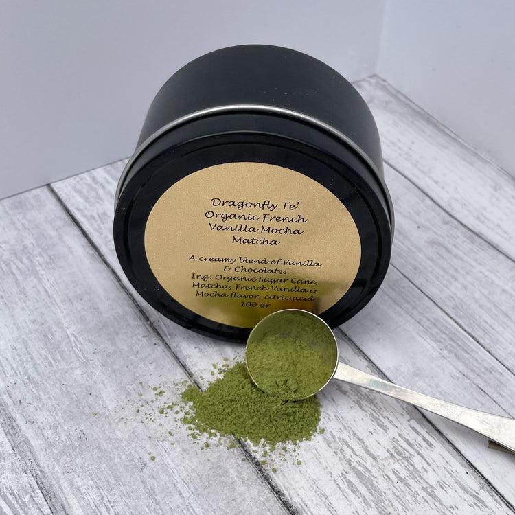 Organic French Vanilla Mocha Matcha - Dragonfly Tea